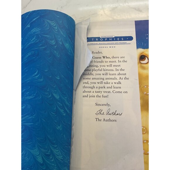 Harcourt Trophies "Guess Who" Childrens Phonics Reading Book - Picture 4 of 5